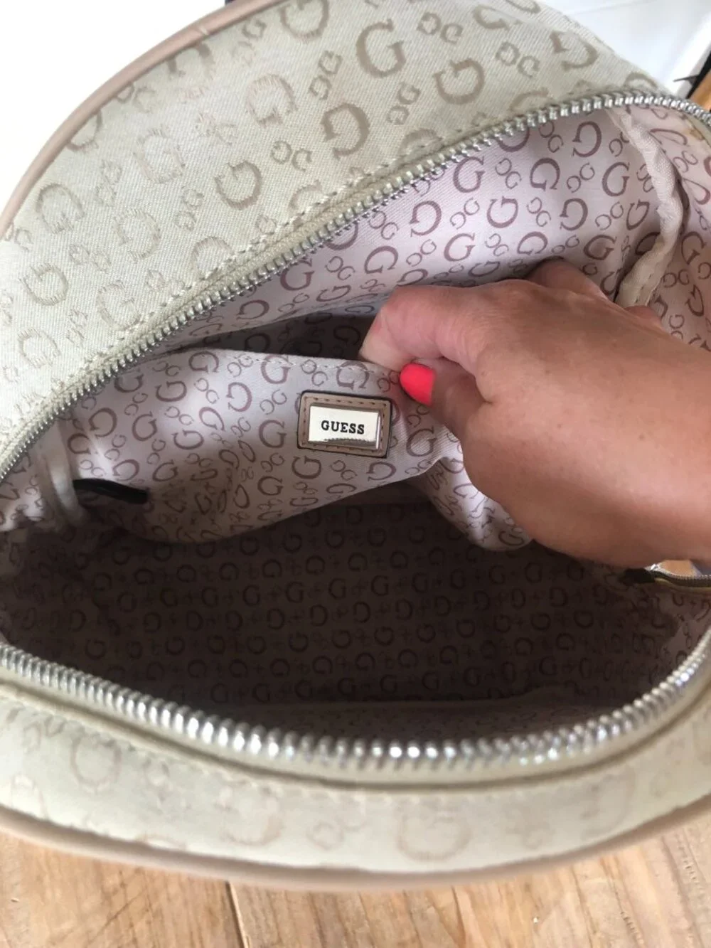 GUESS Cream Backpack